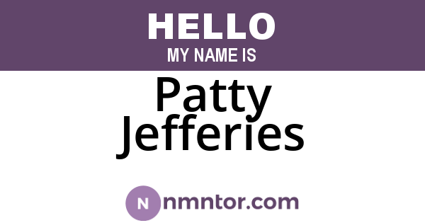 Patty Jefferies