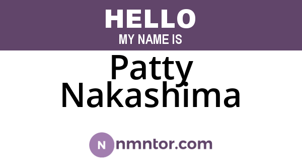 Patty Nakashima