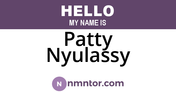 Patty Nyulassy
