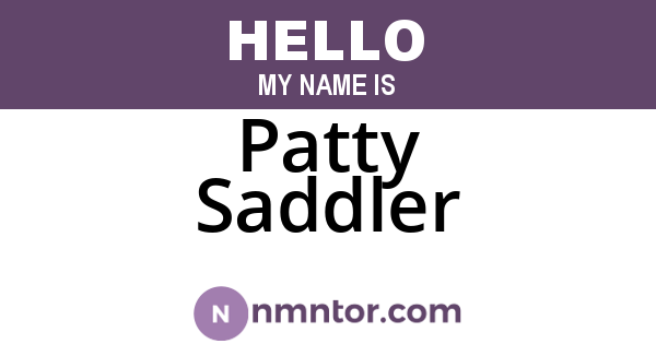 Patty Saddler