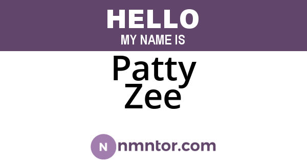 Patty Zee