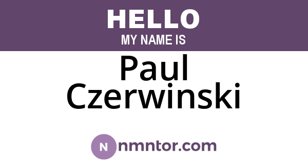 Paul Czerwinski