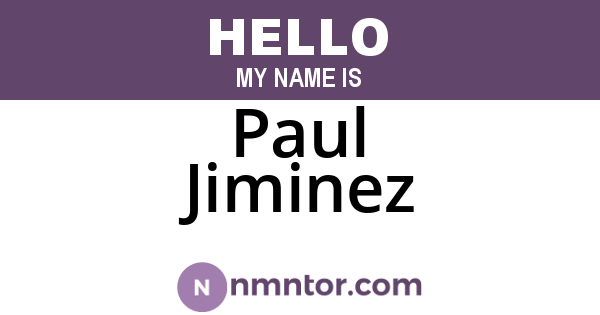 Paul Jiminez