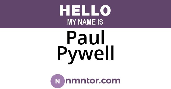 Paul Pywell