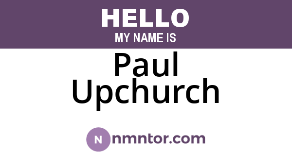 Paul Upchurch