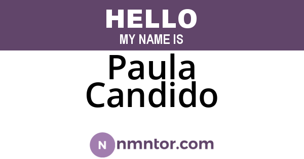 Paula Candido