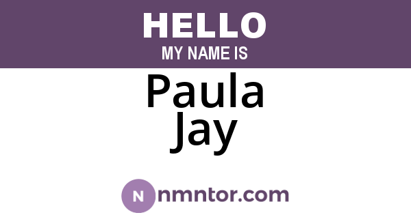 Paula Jay