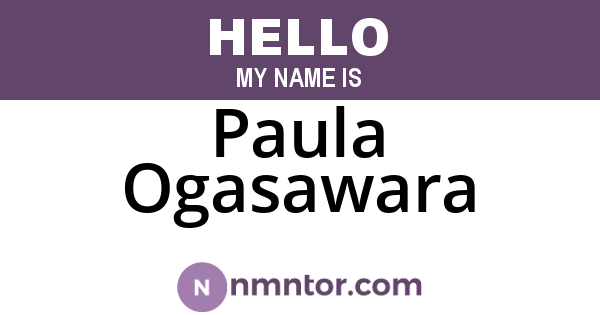 Paula Ogasawara