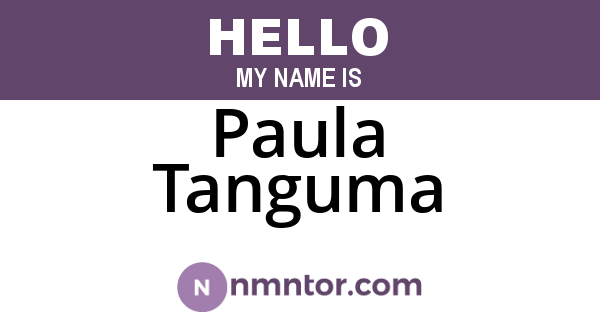 Paula Tanguma