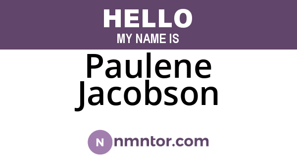 Paulene Jacobson
