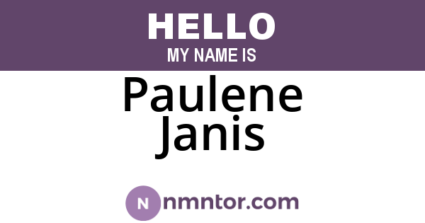 Paulene Janis