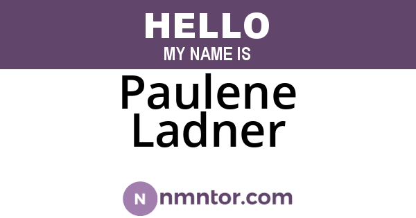 Paulene Ladner