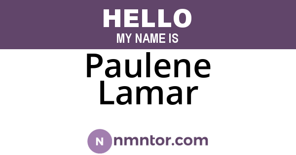 Paulene Lamar