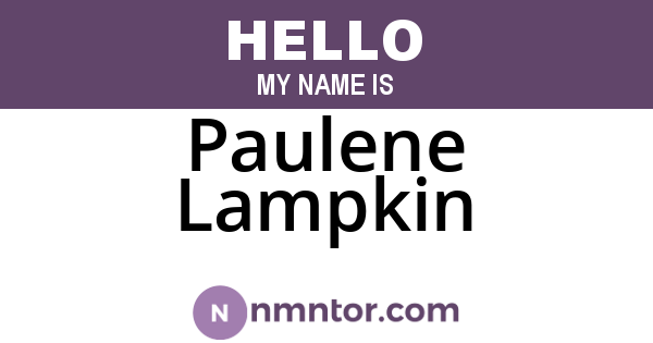Paulene Lampkin