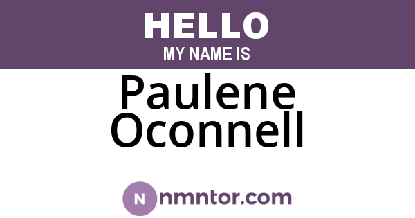 Paulene Oconnell