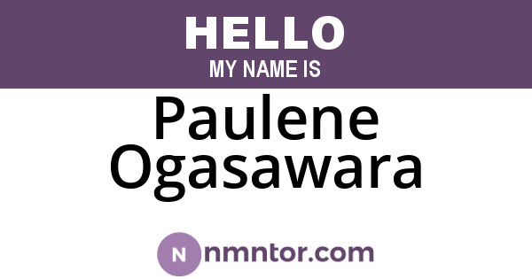 Paulene Ogasawara