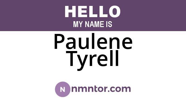 Paulene Tyrell