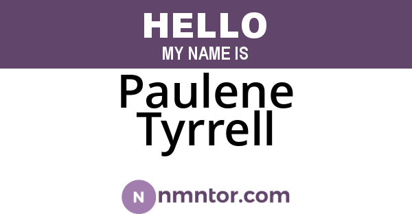 Paulene Tyrrell