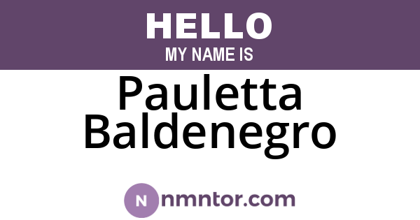 Pauletta Baldenegro