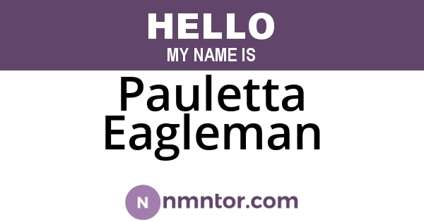 Pauletta Eagleman