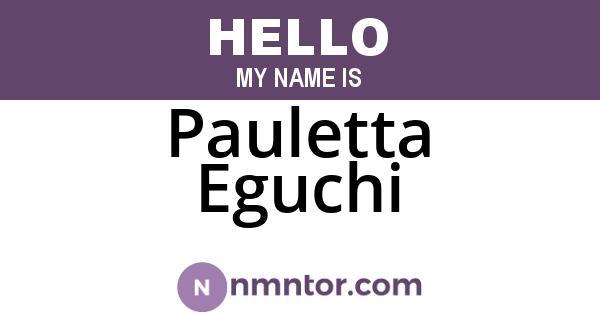Pauletta Eguchi