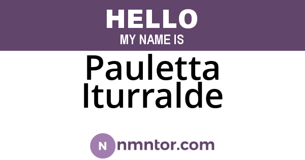 Pauletta Iturralde