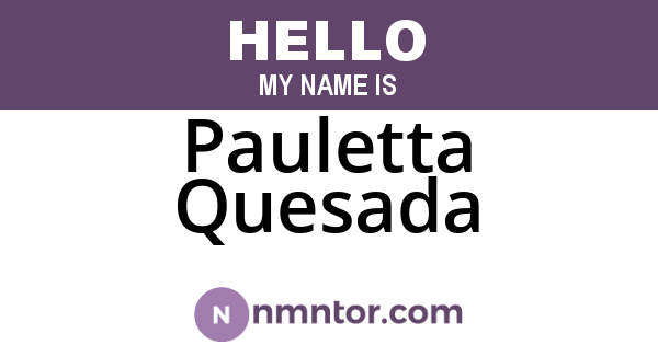 Pauletta Quesada