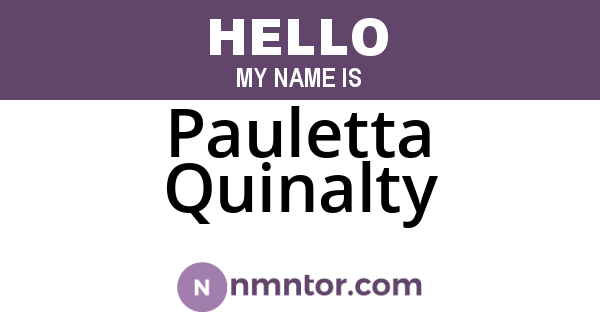 Pauletta Quinalty