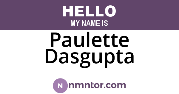 Paulette Dasgupta