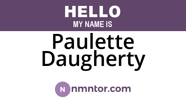 Paulette Daugherty