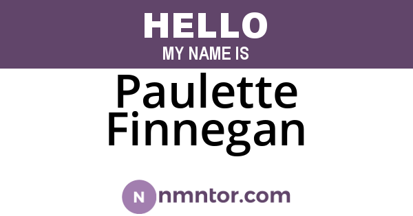 Paulette Finnegan
