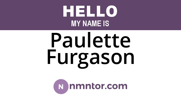 Paulette Furgason
