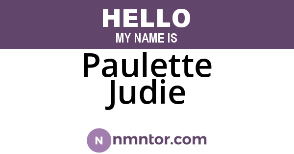Paulette Judie
