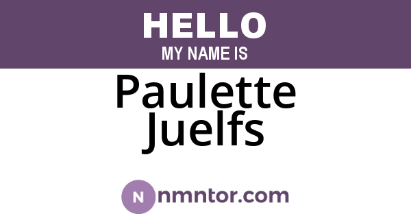 Paulette Juelfs