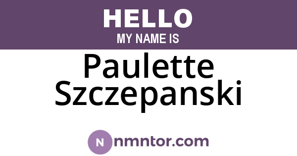 Paulette Szczepanski
