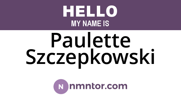 Paulette Szczepkowski