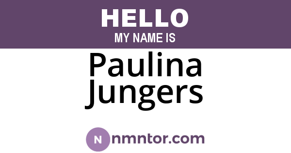 Paulina Jungers