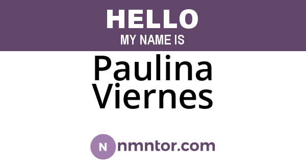 Paulina Viernes