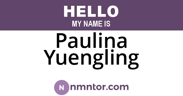 Paulina Yuengling