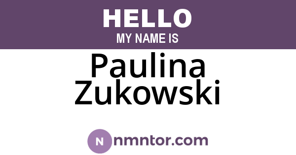 Paulina Zukowski