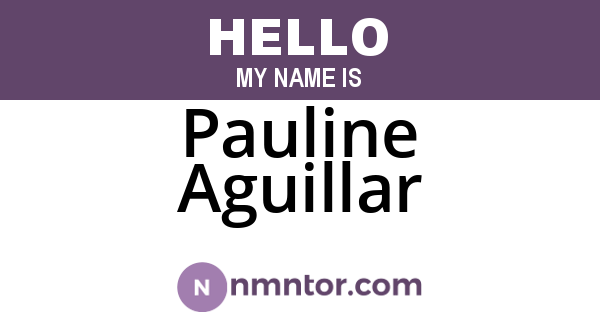 Pauline Aguillar