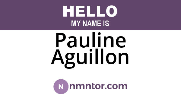 Pauline Aguillon