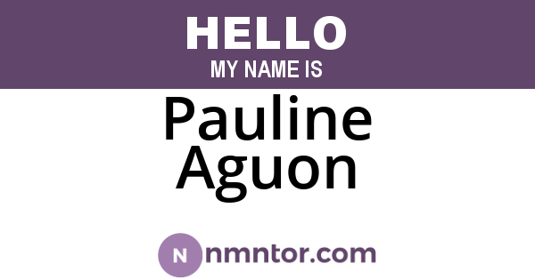 Pauline Aguon