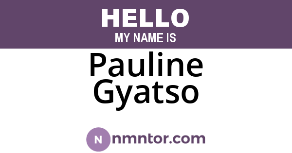 Pauline Gyatso