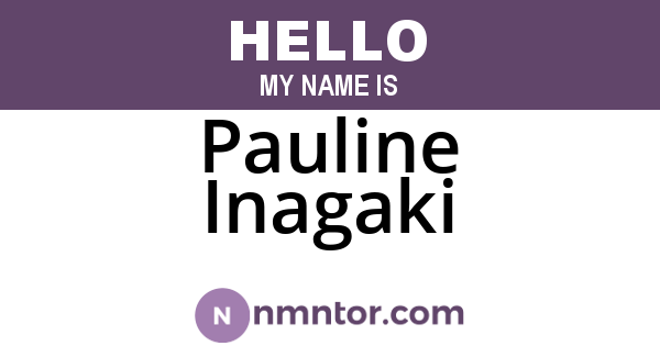Pauline Inagaki