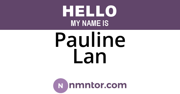 Pauline Lan