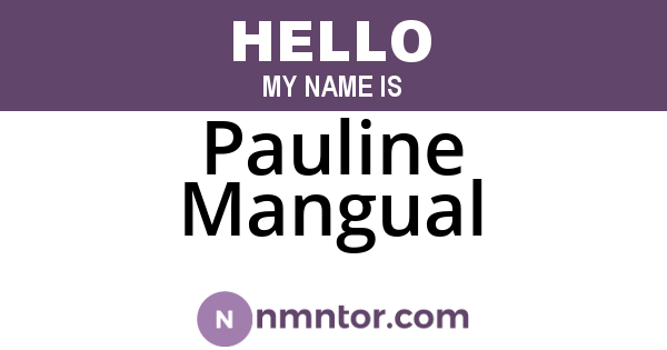 Pauline Mangual
