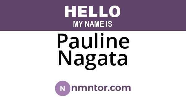 Pauline Nagata