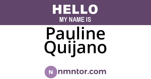 Pauline Quijano