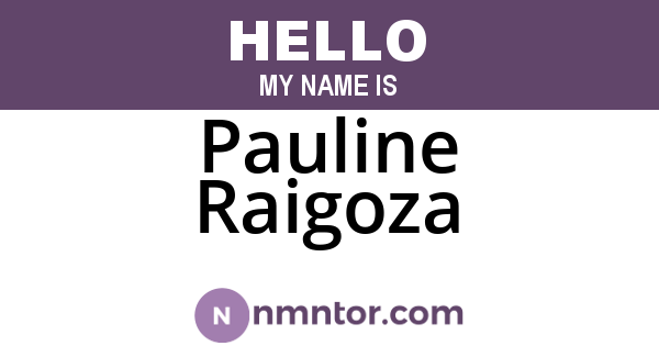 Pauline Raigoza